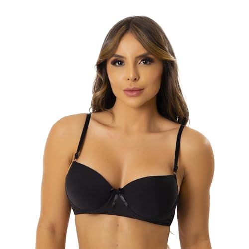 Kit 3 Sutiã Bojo Liso Básico Microfibra Reforçado Lingerie (BR, Alfa, M, Regular, Sortido)