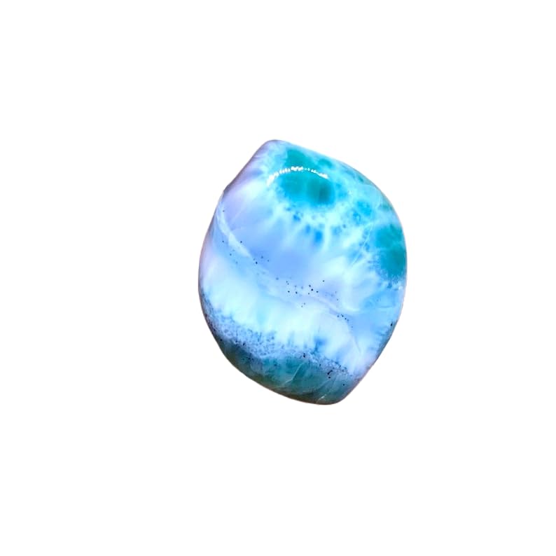Cabochon Larimar naturel 24x18mm pour création de bijoux DIY