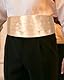 KGDUYC 1 pcs Satin Kummerbund Herren Schwarz Kummerbund Männer für Smoking Frack Anzug Hemd, Verstellbar Band - Sekt