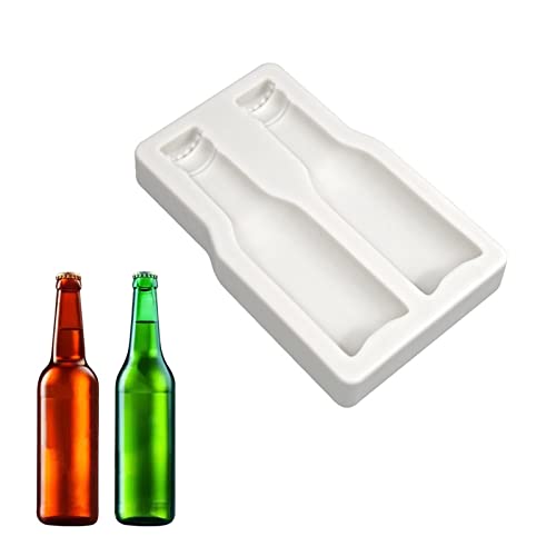 Beer Bottle Shaped Silicone Mold Fondant Chocolate Mould DIY Cake Dessert Mould Homes Kitchen Baking DIY Supplies Chocolate Moulds Shapes for Household Cute - Image 2