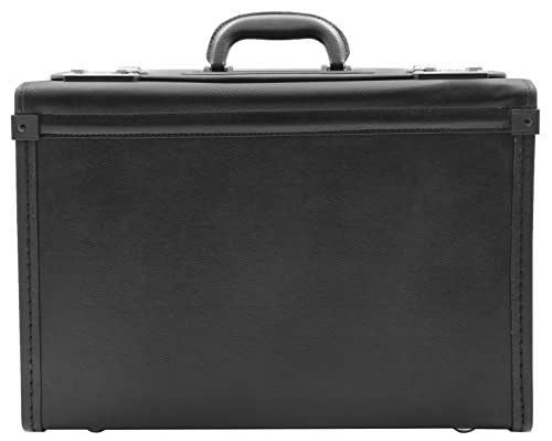 Pilot Case Kunstleer Zwart Grote Aktetas Artsen Zakelijke Professionals Tas Cruise - Image 4