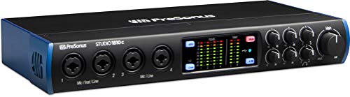 Image of PreSonus Studio 1810c 18x8, 192 kHz, USB-C Audio Interface, 4 Mic Pres - 6 Line Outs - ADAT, Black