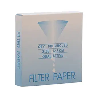 FZN Premium Filter Paper, Qualitative Filter Paper, Dia. - 12.5 cm, Pack of 100 Papers