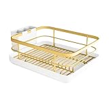 Nification efficace de la vaisselle : cet égouttoir à vaisselle dispose de fentes dédiées aux tasses et d'un système de séchage à double couche, maximisant l'espace et assurant une nification optimale. Gardez votre cuisine bien rangée et fonctionnelle tout en permettant un séchage rapide de votre vaisselle. Parfait pour toute cuisine, cette étagère allie praticité et design élégant.