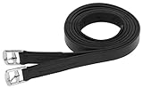 Correas para estribos para niños, 130 cm, negro
