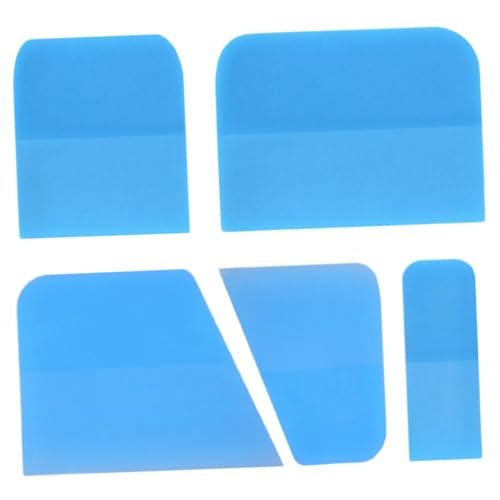 FLCPJGV 5 Pezzi Spatole PPF he Spatole in TPU Strumento per pellicole per auto Strumenti per oscurare finestre facili da usare per pellicole di, Blu