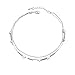 Bestjybt Little Star Silver Plated Chain Ankle Bracelet Barefoot Sandal Beach Foot Jewelry