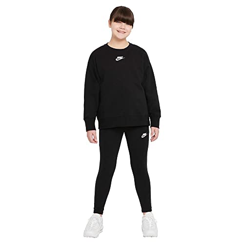 Nike Girl's NSW Club Fleece LBR BF Crew (Little Kids/Big Kids)4