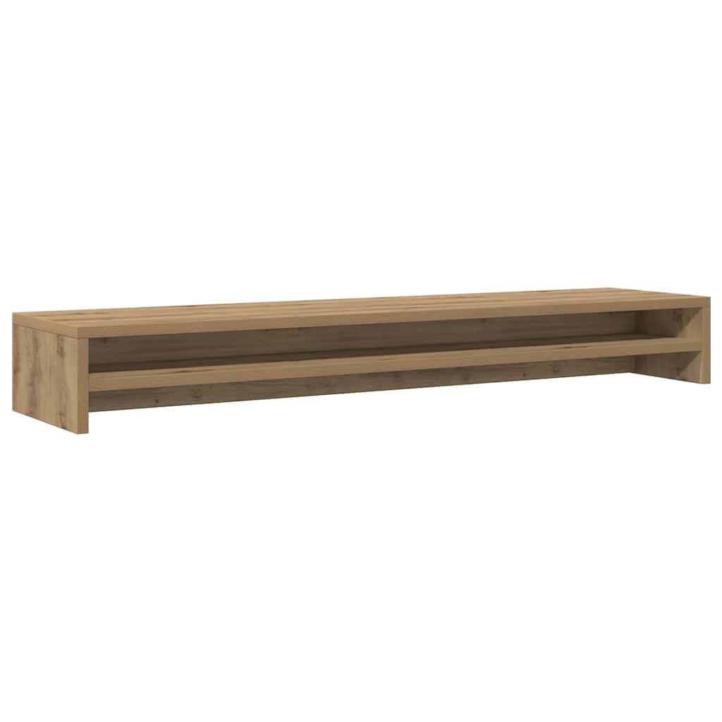 vidaXL Handmade Oak Monitor Stand, 100 x 24 x 13 cm, Engineered Wood