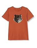 NAME IT Boy's NKMFALKE SS TOP T-Shirt, Coconut Shell, 122/128
