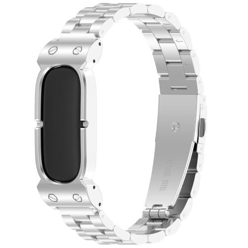 Bracelet en acier inoxydable chic et cadre pour Fitbit Air