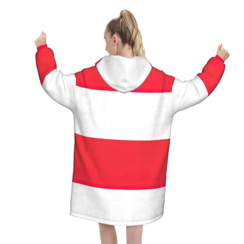 Couverture à capuche drapeau indonésien chaude pour lutter contre le froid - 3