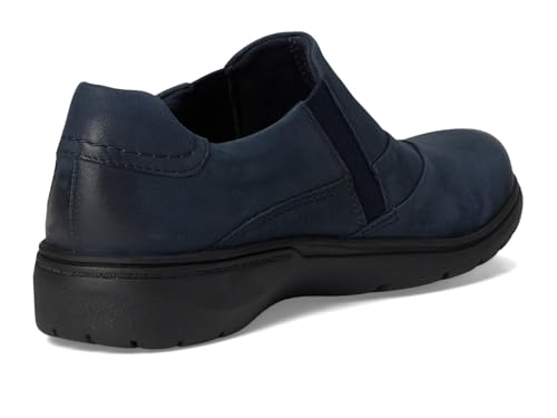 Clarks Clarks Collection Women's Carleigh Abby Loafer, Navy Nubuck, 7.5 M US