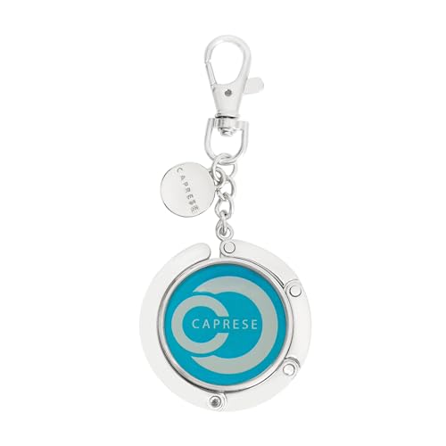 Image of Caprese Premium Logo Purse Hook /Handbag Hanger | Detachable, Foldable, Portable Bag Holder | Holds up to 7 kg (Teal)