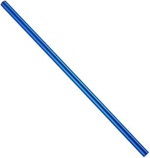 50 pajitas rectas de metal de acero inoxidable reutilizables de 215 mm (50 unidades), color azul