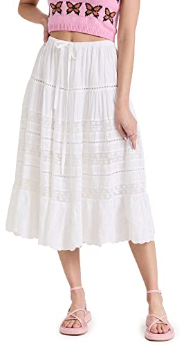 LOVESHACKFANCY Women's Donna Skirt