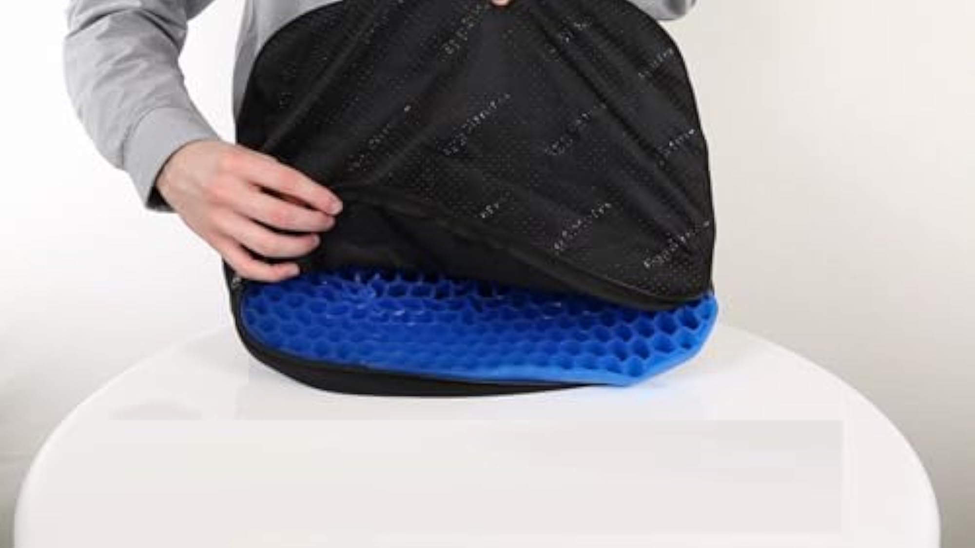 Egg Gel Seat Cushion with Non-Slip Cover