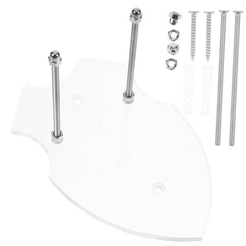 BCOATH Skateboard Wall Mount Display Rack Transparent Acrylic Skateboard Hanger for Stylish Home Decor Securely Showcases Snowboards Wall-Mounted Storage