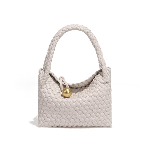 Mini Woven Women's Handbag Lightweight Luxury Vegan Leather Handle Fashion Business Daily Crossbody Bag