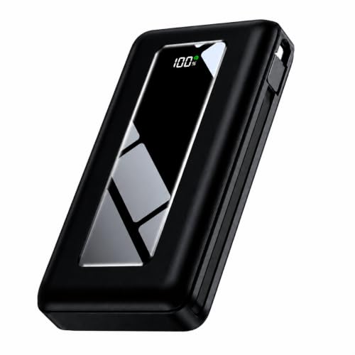 JKELAR Portable Charger Power Bank 50000mAh, Built-in USB-C & iOS Cables, 22.5W Fast Charging Battery Pack with Flashlight & LED Display for iPhone, USB-C Phones, Tablets, Travel & Camping