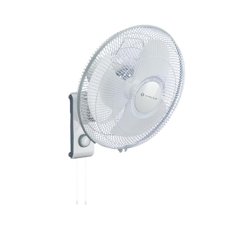 Image of SINGER Brissa 22 High Speed Wall Fan | 115W Power | 100% Copper Motor | 100 CMM Air Delivery | 2100 RPM | Silent Operation | Adjustable Height | 2 Years Warranty | ISI Certified