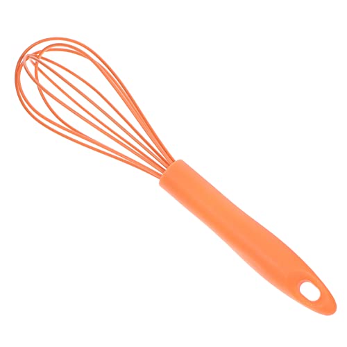 CALLARON Non- Silicone Whisk Mixer for Blending Cream and Sauces Ergonomic Handle Kitchen Utensil Lightweight and Easy to Clean Random Color