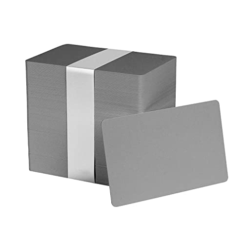 Image of Pack of 500 Grey CR80 PVC Cards | 30 mil by easyIDea