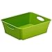 Produktbild Rotho Living kleine Aufbewahrungsbox 1l, Kunststoff (PP) BPA-frei, grün, C6/2,5l (18,6 x 15,1 x 6,0 cm)
