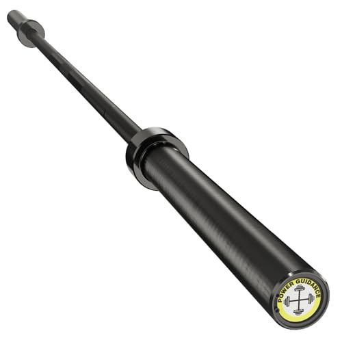 POWER GUIDANCE 7ft Olympic Barbell, 1600-lb Capacity