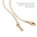 JENNY BIRD Zeina Slim Flat Snake Chain Necklace | High Polish Gold, Lobster Clasp | Sleek, Chunky Designer Jewelry for Women