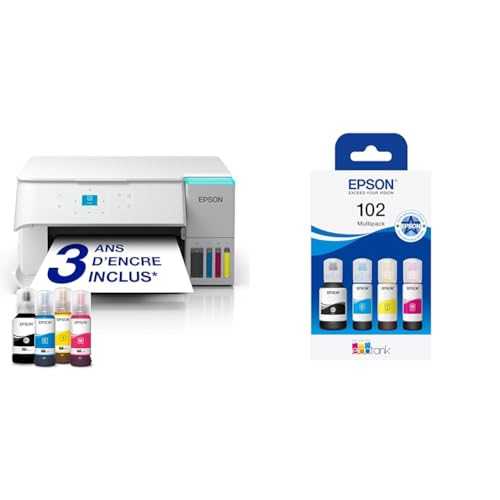 Imprimante Epson EcoTank ET-2959 avec multipack d'encre 102 inclus pour maison