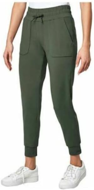 Mondetta Ladies' Moisture Wicking Ultra-Soft Jogger Pants (XX-Large, Green (Olive))
