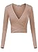 Produktbild MSBASIC Crop Tops Damen Langarm Crop Top T-Shirts Bauchfrei Langarm Hautton-Langarm Klein