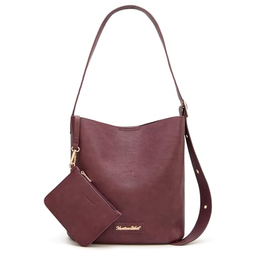 Image of Montana West Medium Hobo Bags for Women with Coin Purse, Soft PU Leather Bucket Shoulder Ladies Handbag with Adjustable Strap