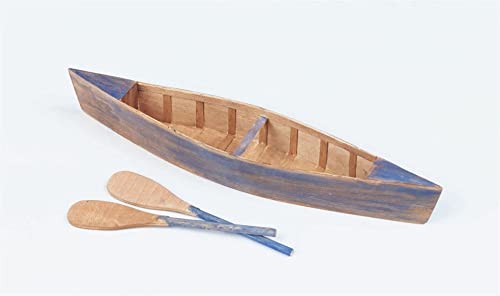 S&S Worldwide Wood Canoes w/Paddles, Unfinished, Decorate w/Paint, Markers or Stain-sold separately, Native American Craft, Multicultural, Nature Craft, for Kids, School, Camp, 11-1/2"Lx2"W. Pack of 6