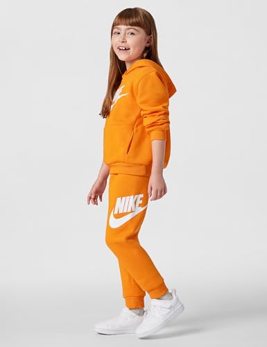 Image of Nike Kids' Sportswear Club Fleece Pullover Hoodie and Joggers 2-Piece Outfit Set (Large Swoosh Logo)