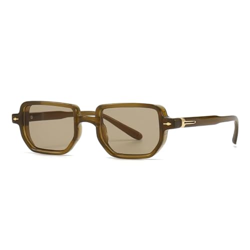 Lunettes de soleil de luxe à rivets vintage mode UV400 unisexes