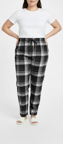Image of Womens Multicolor Cotton Checkered Pyjama | Checks Pajama for women with Elastic & Drawstring Plus Size (S TO 8XL)
