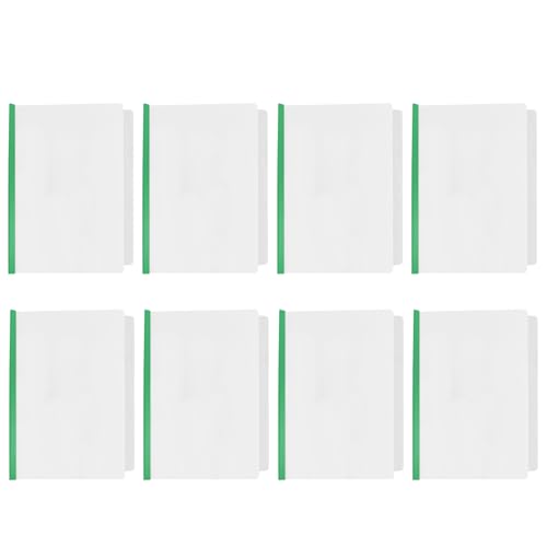 FOMIYES 10 Carpetas Transparentes para Archivos A4 Varilla Verde Organizador de Documentos para Estudiantes y Oficina Carpeta Plástica PP Resistente y Ligera para y Exámenes