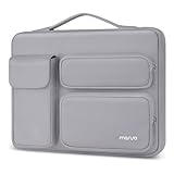 La housse multifonctionnelle pour ordinateur portable avec 3 poches d'organisation à l'avant vous permet de transporter votre ordinateur portable / notebook / Ultrabook dans un style unique et élégant. Dotée d'une couche de rembourrage en mousse de polyester et d'un coussin souple pour l'absorption des chocs et la protection de votre appareil contre la poussière, la saleté, les bosses, les chocs et les rayures accidentelles