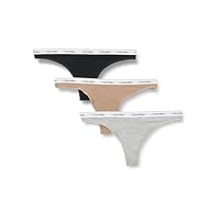 Calvin Klein Pack de 3 Braguitas Tipo Tanga para Mujer Invisibles sin Costuras, Multicolor (Black/Grey Heather/Café Fun), M