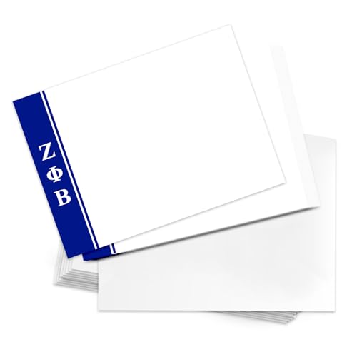Image of Desert Cactus Zeta Phi Beta 10 Pack Notecards ZPB ZPhiB Divine 9 Stationery Cardstock Includes Envelopes Memo Party Thank You (Notecard Design E)
