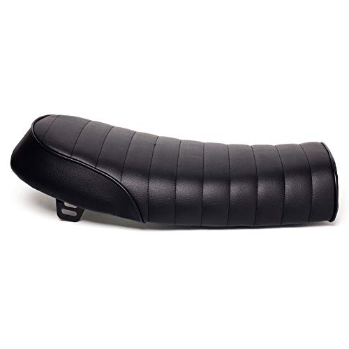 Triclicks Vintage Motorcycle Cafe Racer Seat Black Flat Retro Saddle For Honda CB125S CB550 CL350 450 - Thumbnail 5