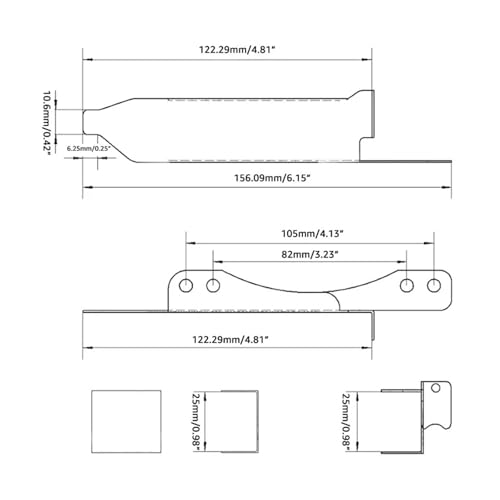 Soporte para ventilador dual 6pcs para tarjeta gráfica miniatura 5