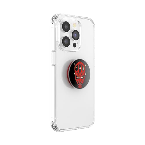 Image of PopSockets: PopGrip - Stand and Grip for Smartphone and Tablet with Interchangeable Top - Enamel Darth Maul