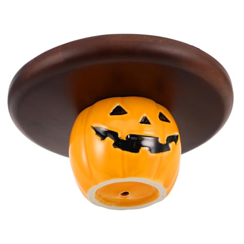 PRETYZOOM Spooky Pumpkin Display Stand for Festive Parties Platter for Cookies Candy and Appetizers