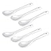 Schramm® 6 sztuk porcelanowa łyżka do jajek białe jajka łyżeczka łyżeczka do serwowania łyżeczka do kawy łyżeczka deserowa łyżka mokca łyżka do dipów