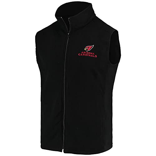 Image of dunbrooke Men's Black Minnesota Vikings Houston Fleece Full-Zip Vest