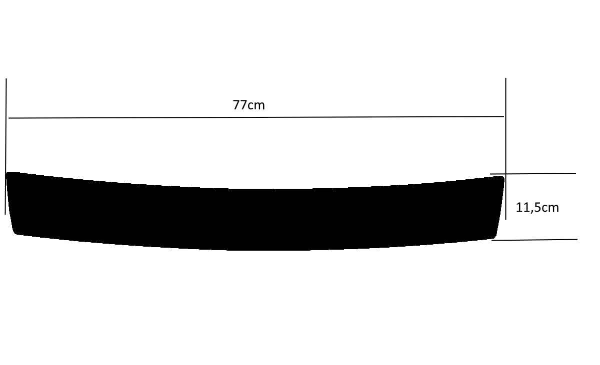 Protezione paraurti nero adatto per BMW serie 1 berlina tipo: E81/87 2007-2011
