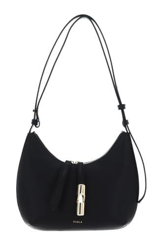 Furla Cuero bolso de hombro Goccia Shoulder Bag Nero negro